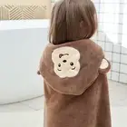 Hooded Towel Non-skid Wear Resistant Kids Wind Proof Hooded Towel Thick
