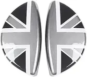 CLZCNQLX 2PCS Headlight Nozzle Decoration Cover Compatible for Mini Cooper S One Clubman for R55 R56 R57 R58 R59 R60 R61 Car Accessories(Type 2,R55-R59)
