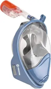 Seaview 180° GoPro Compatible Snorkel Mask Panoramic Full Face Design Manta Ray,
