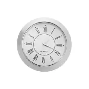 Quartz Roman Clock Insert 2-1/8 Inch 55mm Fit 45mm/1.77 Inch Silver Tone