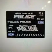 Brookhaven Pennsylvania Police Patrol Car Decals 1:43