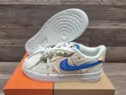 NEW Air Force 1 PRM (GS) Size 5.5Y/WMNS 7 - Sail/DK Marina Blue DV4141-100