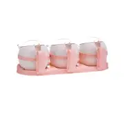 Pepper Storage Jar Storage Pot Condiment Cups Lids Metal Salt Bowl
