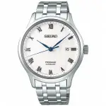 【SEIKO 精工】PRESAGE 日式美學羅馬機械錶-銀X白/41.7MM(SRPC79J1/4R35-02S0S)