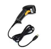 USB Laser Barcode Scanner Wired Handheld Bar Code Scanner Reader Black