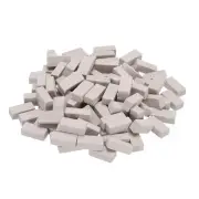 Miniature Bricks Clay Mini Wall Brick for Model Grey 100PCS Scale 1/12