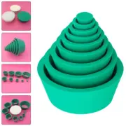9pcs Rubber Buchner Funnel Silicone Filter Cone Cone Filter Adapter
