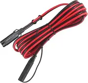 QIUCABLE SAE to SAE Extension Cable,12v 24volt 2-pin Quick Disconnect Connector SAE Plug with Waterproof Cap 12ft/3.66M 16AWG for Automotive Battery Solar Panel