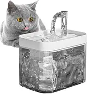 Vgvgaj Cat Fountain for Drinking | Automatic Cat Fountain Dispenser - Pet Fountain Water Bowl Dog Drinking Dispenser for Small Medium Cats Pets