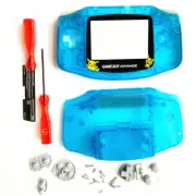 GBA Nintendo Game Boy Advance Replacement Housing Shell Clear Blue Pikachu