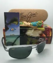 New Polarized MAUI JIM Sunglasses KAHUNA MJ 162-02 59-18 Gunmetal w/Neutral Grey