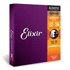 Elixir Acoustic Guitar Strings Phosphor Bronze NANOWEB Coating Light Medium Set