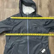 Eddie Bauer Cloud Cap Rain Jacket Women’s Size XL Black Lightweight
