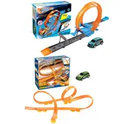 Flexible Track Toy Car Assembling Track Race Pull-back Car Flexible Tracks Toy