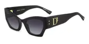 Dsquared2 D2 0132/S 807/9O Women’s Sunglasses Black Size 55