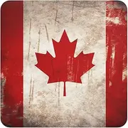Square Magnetic Refrigerator Magnet Strong Cute Decorative Fridge Magnets Retro Canada Flag Magnetic Fridge Sticker Whiteboard Magnets for Office Kitchen Home Decor