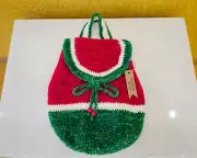 Crochet handmade plush backpack