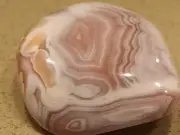 Lovely Pink And White Polished Queensland Agate