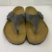 Birkenstock New w/ Box Como Camberra Iron Nubuck Leather Narrow - Select Size