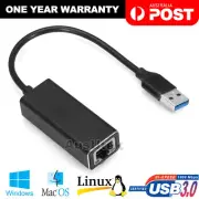 USB 3.0 to Gigabit RJ45 Ethernet LAN Network Adapter 1000Mbps For PC Laptop Mac