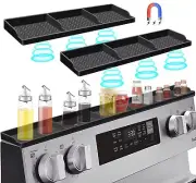 Stove Top for Silicone Shelf,30 Inch Magnetic Shelf Over the Stove Spice Rack...