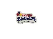 Happy Birthday Iron on patch sew on birthday patch
