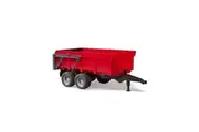 Bruder ABS Tipping Trailer Dual Axle w/Auto Tailgate 1:16 Kids Toy Red 3y+