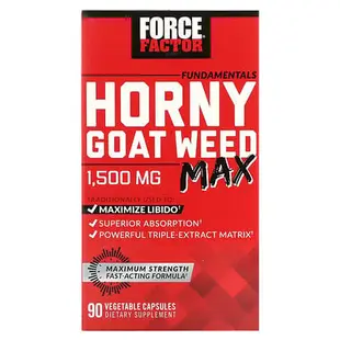 [iHerb] Force Factor Fundamentals，特強淫羊藿，1,500 毫克，90 粒素食膠囊（每粒膠囊 500 毫克）