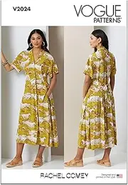 [Vogue] Paper Pattern V2024H5 Misses' Dress by Rachel Comey H5(6-8-10-12-14)