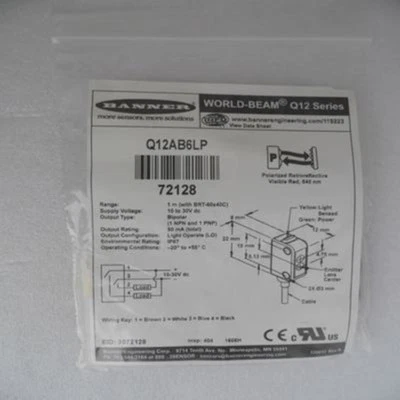 1 PCS NEW BANNER sensor Q12AB6LP