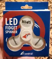 Brand New Carnival Venezia Cruise Ship LED White Fidget Spinner Toy Collectible