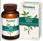 Organic Neem - 60 Counts for reduce mild acne skin blemishes