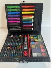 Alex Travel Art Set 80 Pieces Paint Pastels w/Carrying Case New Sealed