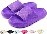 [YAQUEKOU] Bathing Shoes Boys Girls Original Slippers Bathing Slippers Cloudyzz Slippers Cloud Slippers Unisex Children's Home Slippers Non-Slip Mules Summer Garden Flip Flops, 01L US, 34/35 EU