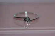 NIB 2021 PANDORA Tilted Heart SOLITAIRE RING Clear CZ 99267C02 BOX BAGTAG $45