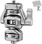 NEEWER Camera Monitor Mount with 3/8" Screw for ARRI, Field Monitor Holder with 1/4" Screw, Anti Twist Pin, 360° Rotation, 180° Tilt, Adjustable Damping, Compatible with SmallRig Camera Cage, MA018