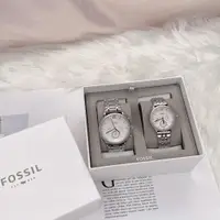 在飛比找蝦皮購物優惠-美國代購🇺🇸台灣現貨 Fossil 情侶對錶 不銹鋼對錶 情