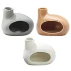 Palo Santo Holder Yoga Fragrance Desk Cone Incense Burner Ceramic Censer for
