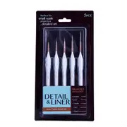 5Pcs/set Wolf Hair Hook Line detail pen Soft Brush Pen For Watercolor Oil Painting Ultra-fine Hand-painted Pen Art Supplies