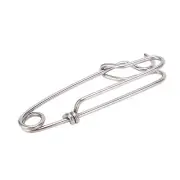 (1.8cmx60MM)5PCS Long Line Clips Snap Sea Fishing Connectors Closed HG