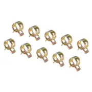50 Pack 15mm Spring Band Fuel Hose Clips Silicone Pipe Reusable Pipe Clamp