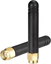 Bingfu Mini WiFi Antenna Dual Band 2.4GHz 5GHz 2dBi MIMO Antenna Aerial with RP-SMA Male Connector 2-Pack for WiFi Router Network Card USB Adapter Video Surveillance Monitor