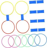 ibasenice 1set Boys and Girls Fitness Equipment Ring Toss Game Toy for Boys and Girls Party Games Interactive Toss Rings Set Bag Great for Teamwork Coordination