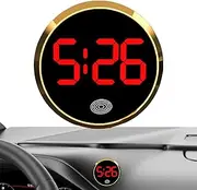 Car Dashboard Clock, Round Touch Screen Clock, Vehicle Interior Clock, Dashboard Touch Clock, Intuitive Dashboard Clock, Car Interior Supplies, Intuitive Car Dashboard Clock for Vehicle Interior