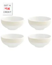 Vista Alegre Ivory Soup Bowls (Set Of 4) with $14 Credit
