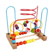 Skill Improvement Wood Toy Activity Cube Developmental Roller