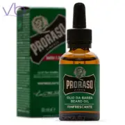 PRORASO Single Blade Green Refresh Italian Beard and Mustache Nourishing Oil