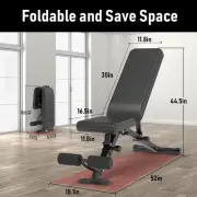 Adjustable Weight Bench Foldable Workout Exercise Bench Full Body Exercise