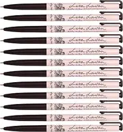 Xeno Beyond style Baby Mikey 0.38 Mm Slim Ball Point Pen Box of 12,Index tape Black