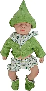 Zilasegy Full Silicone Baby Dolls,12-in Silicone Realistic Newborn Baby Doll, Dolls,Non Vinyl 1:1 Lifelike Reborn Sleeping Dolls